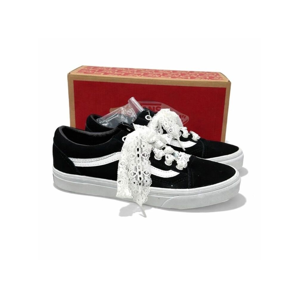 Vans Old Skool Pop Lace Black Women’s 6 Men’s 4.5 Lace Skate Shoes VN00E6WCJK - Picture 3 of 9